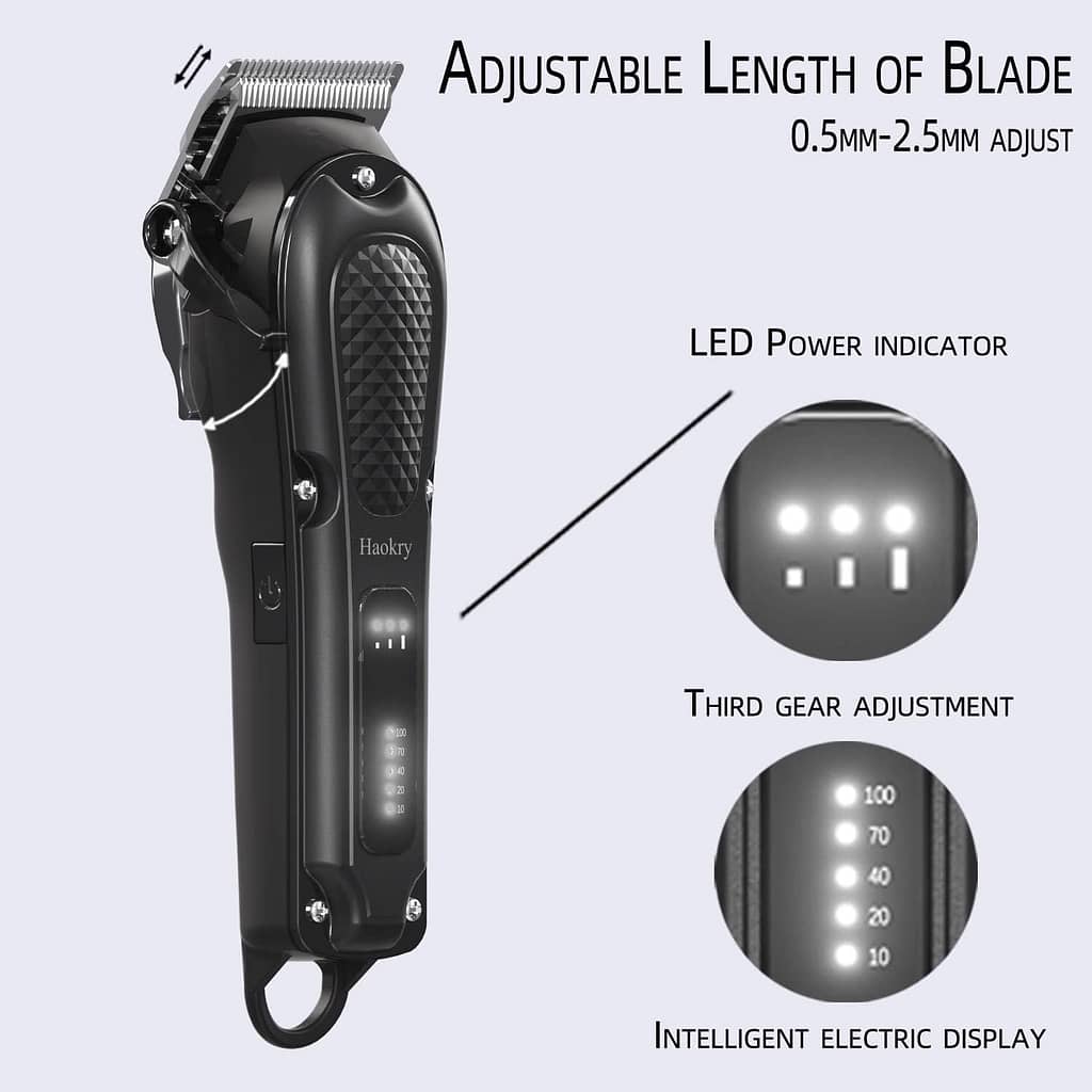 Hair Clippers for Men Professional - CordlessCorded Barber Clippers for Hair Cutting  Grooming, Rechargeable Beard Trimmer