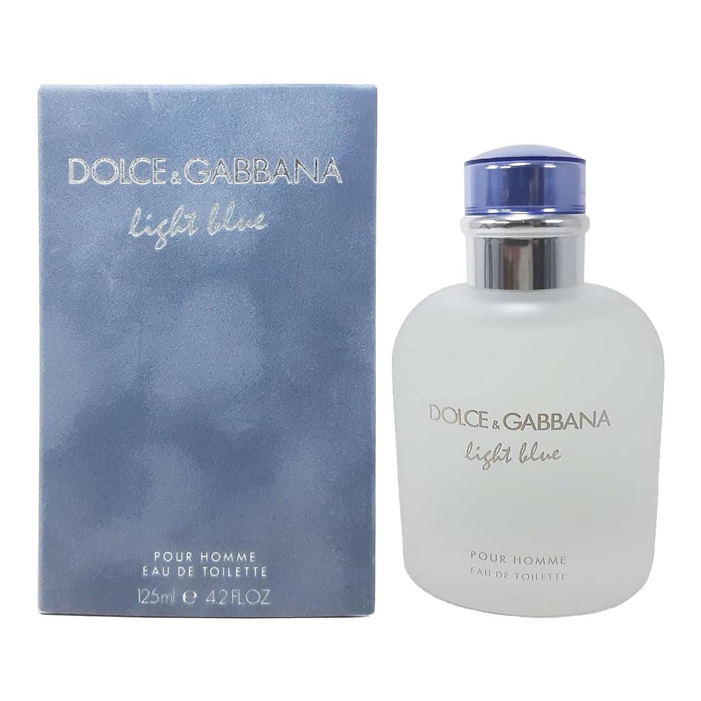 Dolce  Gabbana Light Blue Eau de Toilette Spray for Men, 4.2 Fl Oz