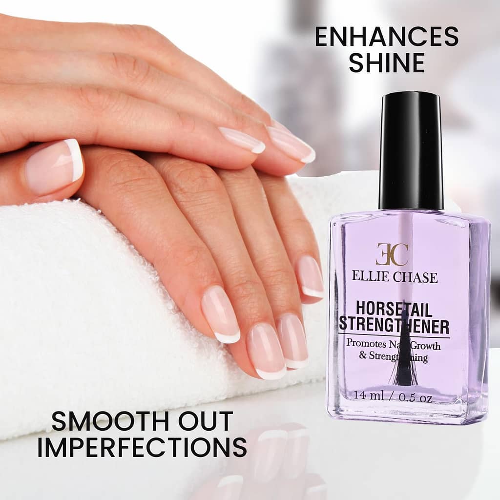 Horsetail Nail Strengthener, Growth, Hardener, Repair Treatment Polish 0.5 OZ/Help Splits, Breaks, Thin, Weak, Chipped, Damaged, Cracked, Peeling Nails/Grow Strong Hard Thicker Nails