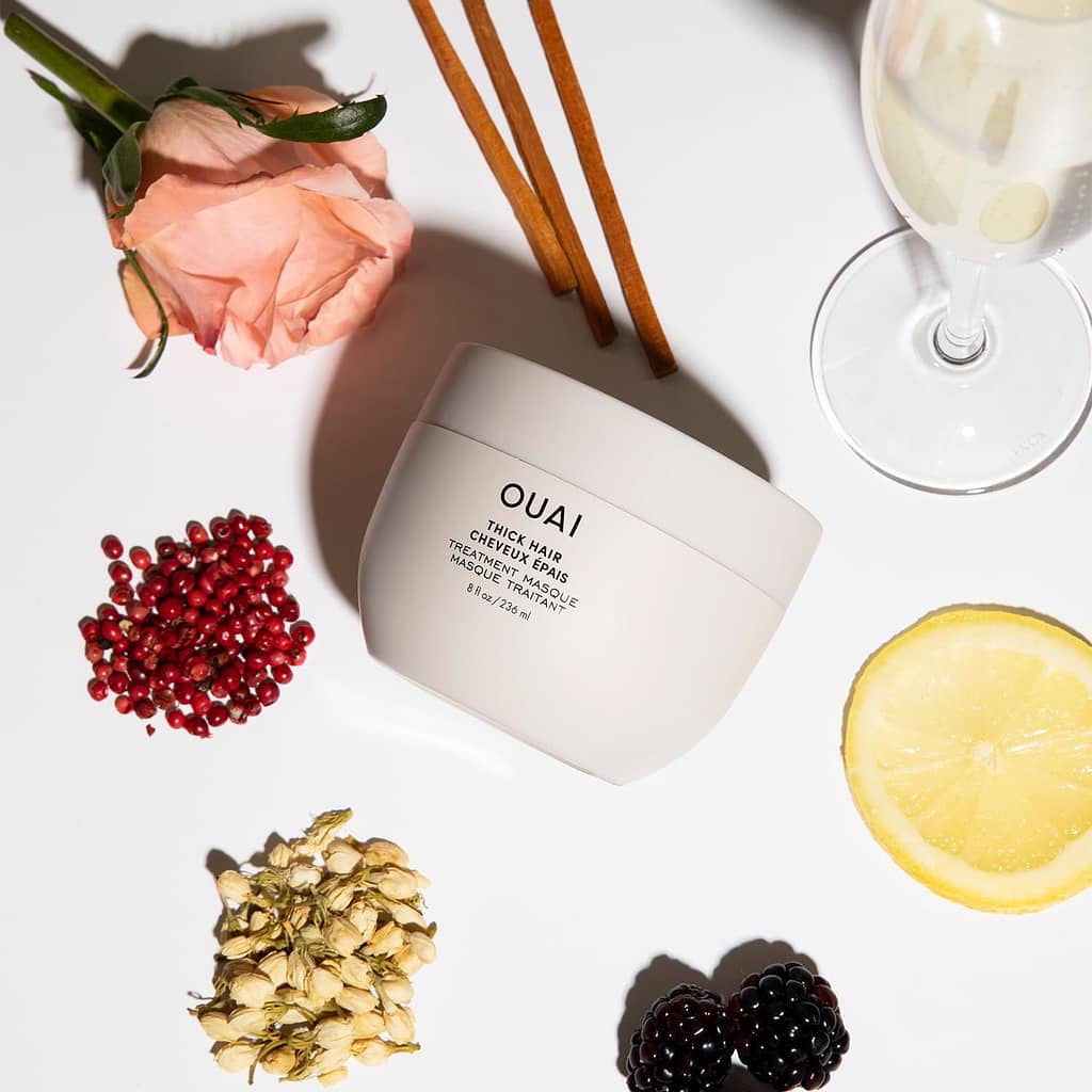 OUAI Fine to Medium Hair Treatment Masque - Hair Mask for Hair Repair, Hydration and Shine - With Shea Butter, Keratin and Panthenol - Paraben, Phthalate and Sulfate Free Hair Care (8 Fl Oz)