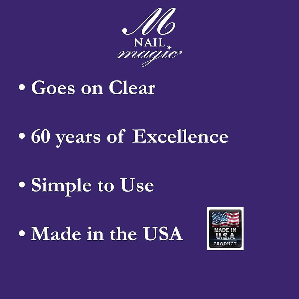 Nail Magic Nail Hardener  Conditioner 0.25 Fl Oz, Liquid, Pale pink in bottle goes on Clear