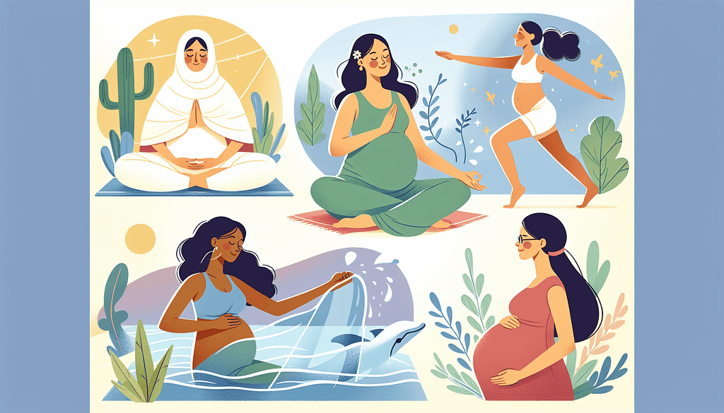 What exercises can help maintain a healthy glow during pregnancy?