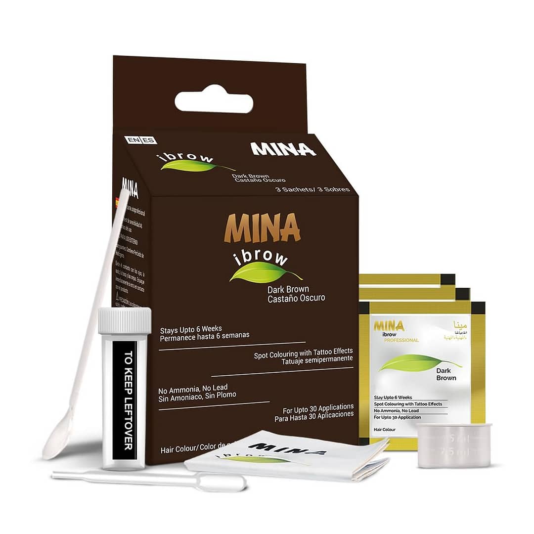 MinaiBrow Tint Kit Dark Brown Review
