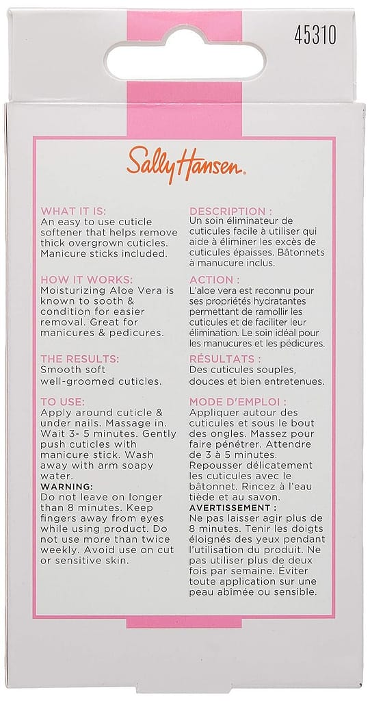 Sally Hansen Problem Cuticle Remover™, Eliminate Thick  Overgrown Cuticles, Ph Balance Formula, Infused with Aloe Vera to Soothe and Condition