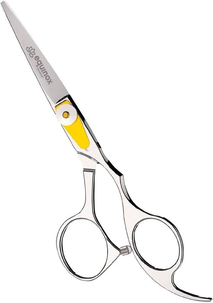 Equinox Professional Razor Edge Series Barber Hair Cutting Scissors - Japanese Stainless Steel Salon Scissors - 6.5” Overall Length - Fine Adjustment Tension Screw - Premium Shears for Hair Cutting