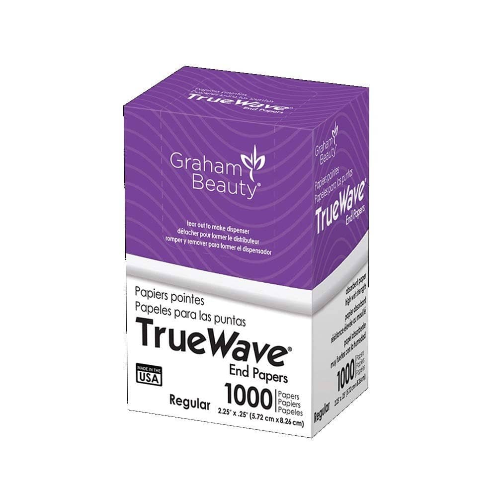 Graham Beauty Salon Truewave Regular Perm End 2.25 x 3.25 Paper 1000 Pcs - HC-56174